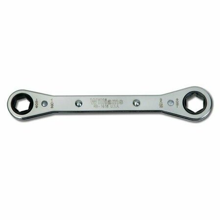 WILLIAMS Box End Wrench, 6-Point, 3/8 x 7/16 Inch Opening, Standard JHWRB-1214